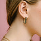 Hoops ovaal steentjes groen