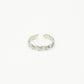 Ring vintage hartjes zilverkleurig