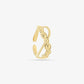 Ring tribal goudkleurig