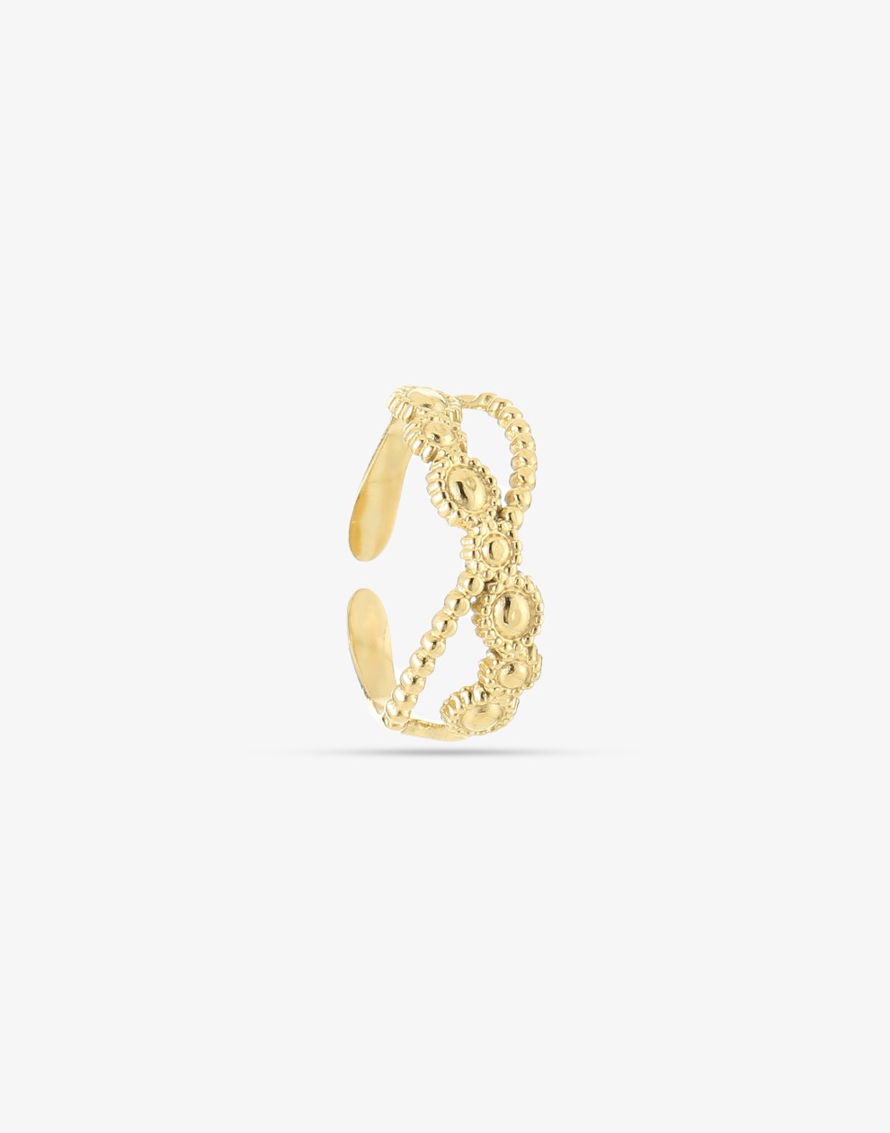 Ring tribal goudkleurig