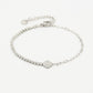klaverarmband tennis chain zilverkleurig