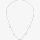 ketting open hartjes zilverkleurig
