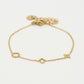 armband symbolen goudkleurig