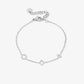 armband symbolen zilverkleurig