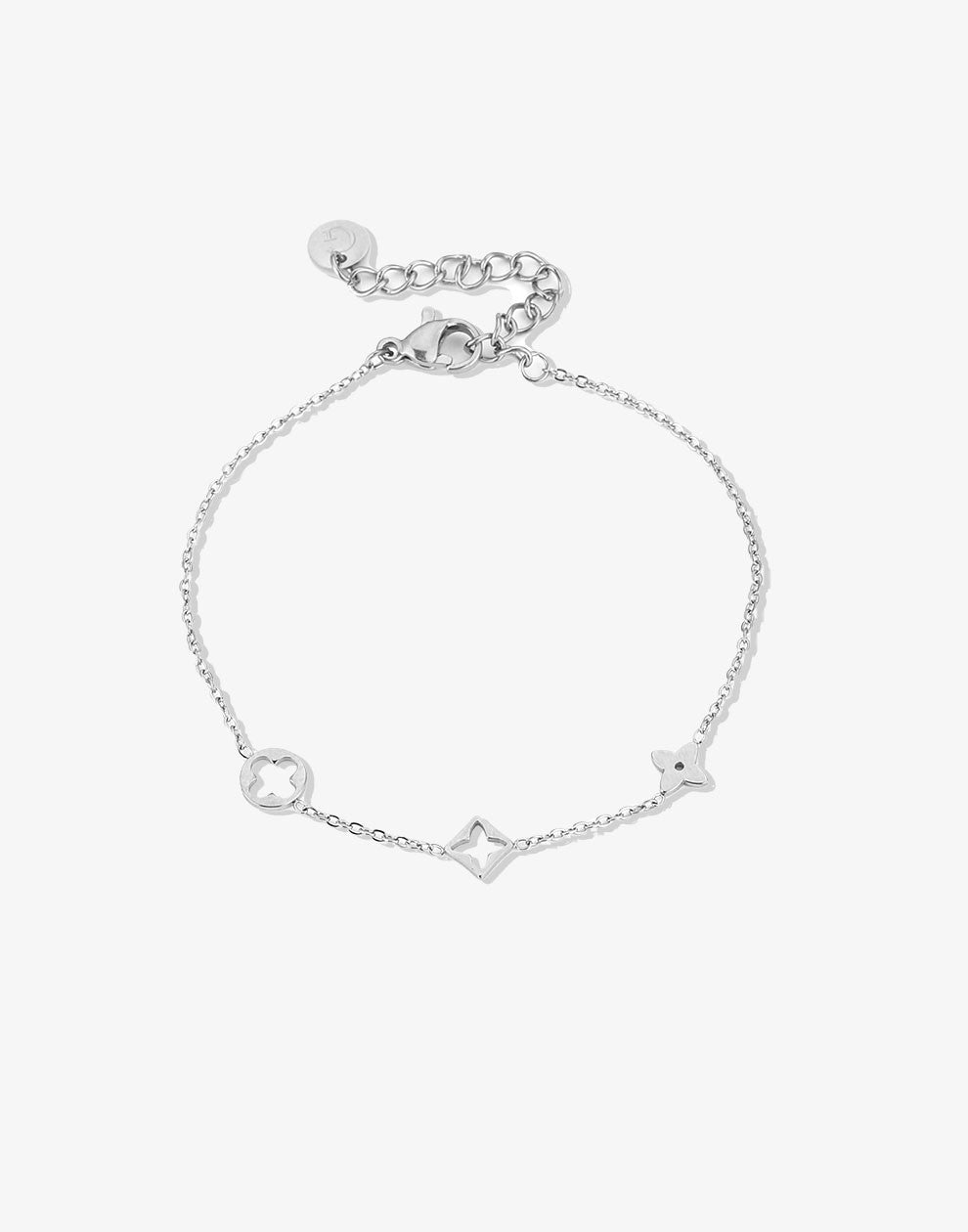 armband symbolen zilverkleurig