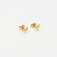 dragonfly studs gold-colored
