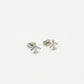 airplane studs silver colored