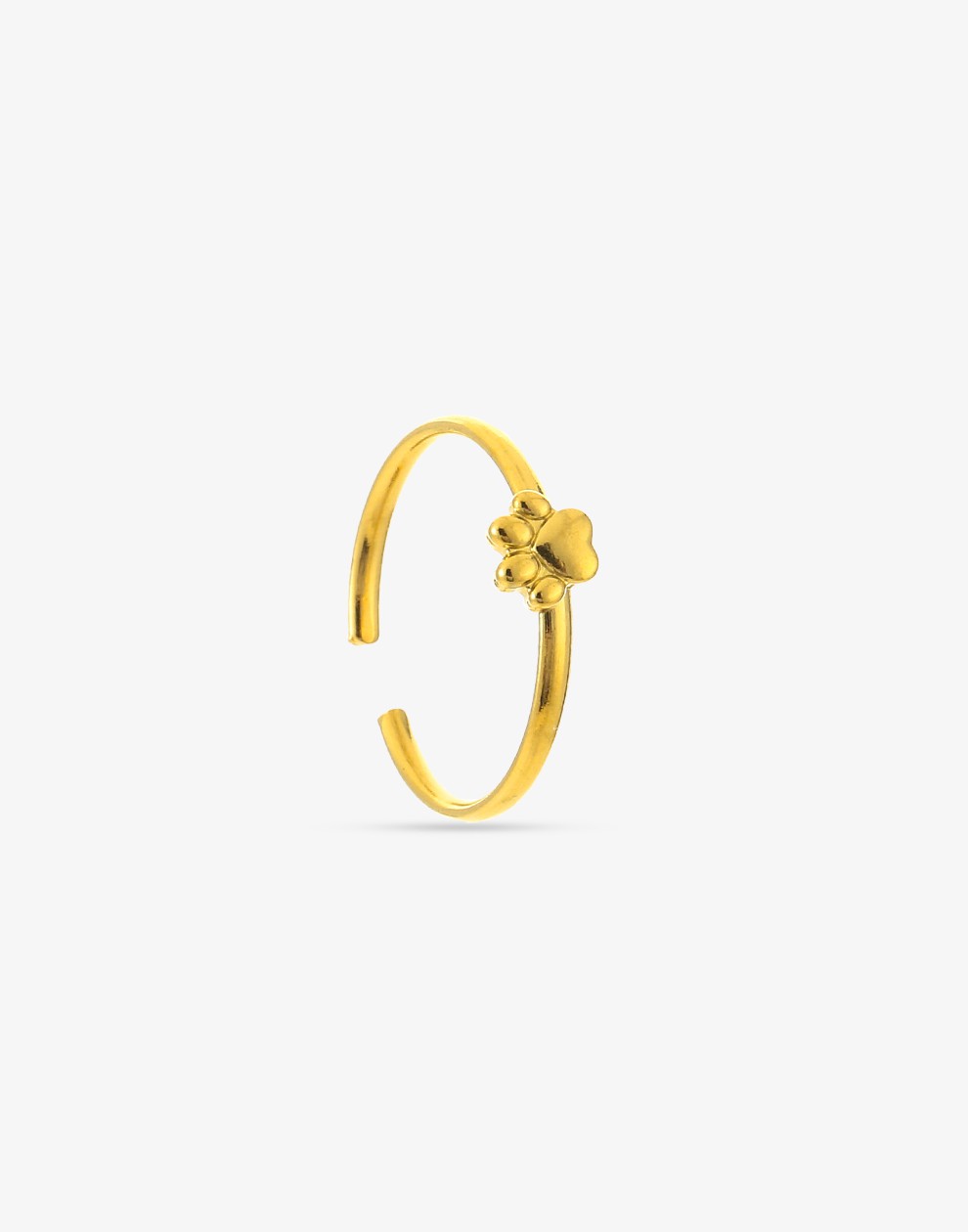 Ring hondenpoot goudkleurig