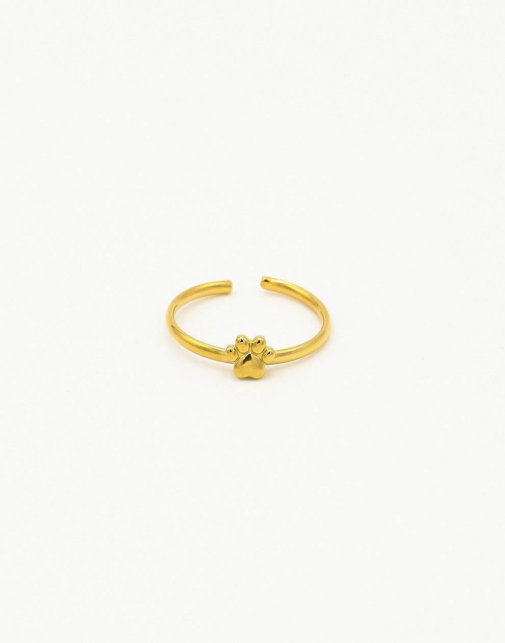 Ring hondenpoot goudkleurig