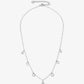 ketting hangende symbolen zilverkleurig