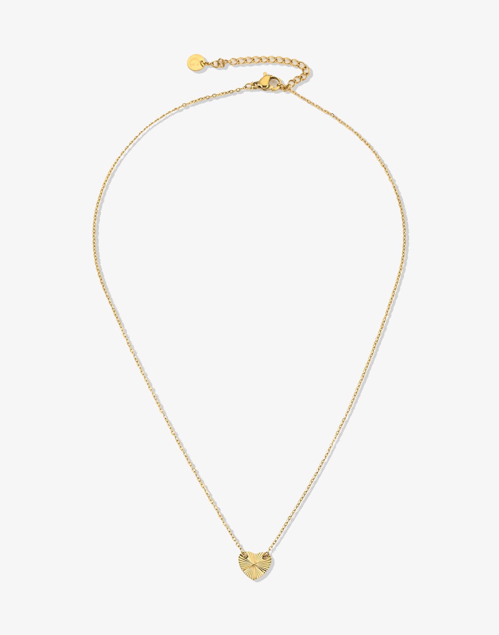 ketting glinster hartje goudkleurig
