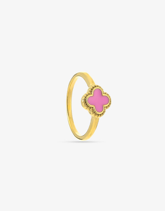 Klaver ring pink