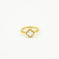 Klaver ring wit