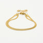 snake armband dubbel goudkleurig