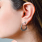 dragonfly studs silver-colored