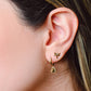 dragonfly studs gold-colored
