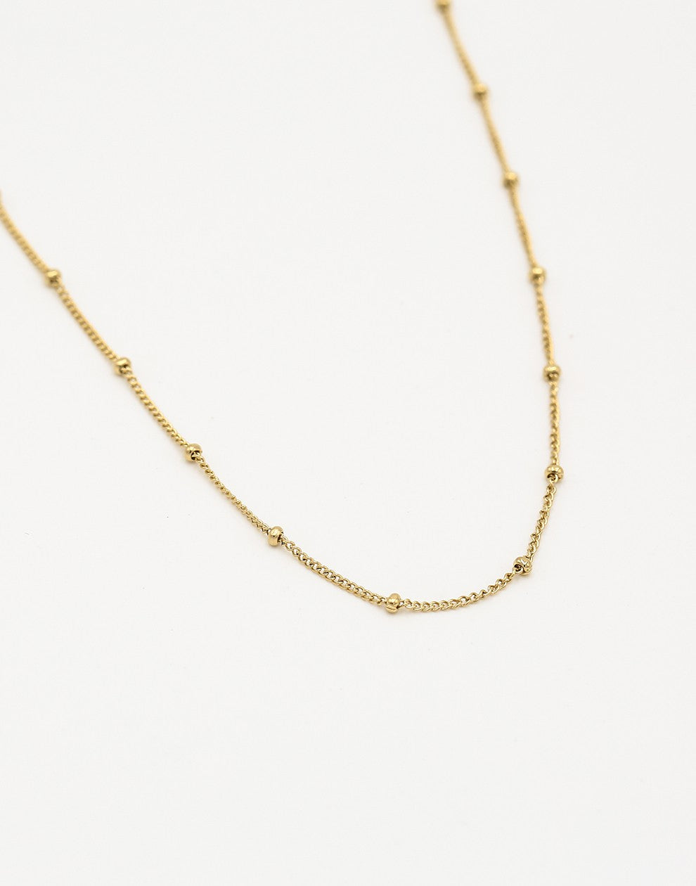 Ketting goudkleurig bolletjes