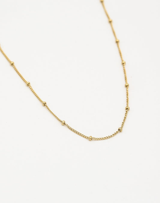 Ketting goudkleurig bolletjes