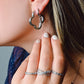 Ring tribal zilverkleurig