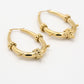 tribal chain hoop goudkleurig