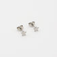Studs ster zilverkleurig