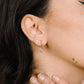 studs open star gold-colored