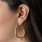 tribal chain hoop goudkleurig