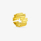 Statement ring staafjes goudkleurig