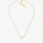 ketting 2 verbonden hartjes goudkleurig