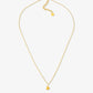 ketting schuin hartje goudkleurig
