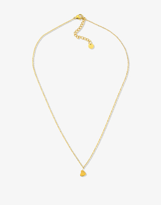 ketting schuin hartje goudkleurig