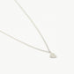 ketting schuin hartje zilverkleurig
