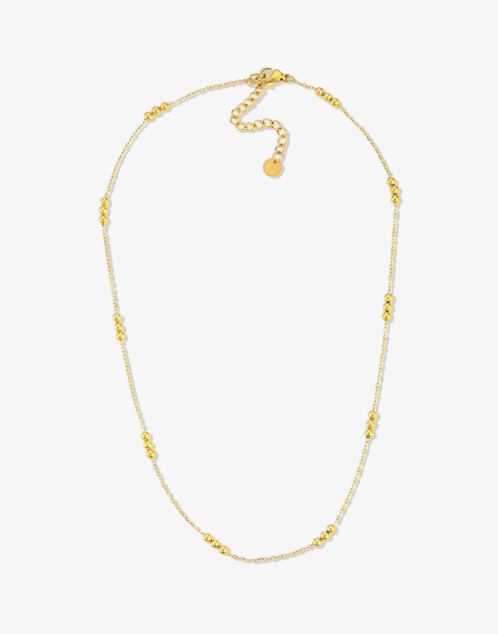Ketting triple balls gold