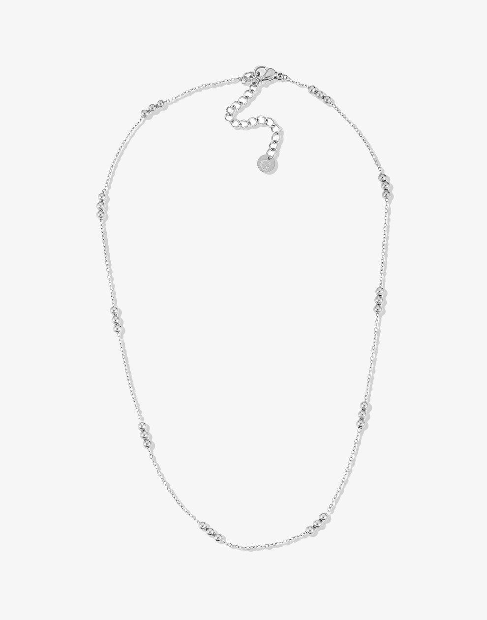 Ketting triple balls zilverkleurig