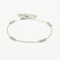 armband triple balls zilverkleurig