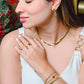 gevlochten snake ketting goudkleurig