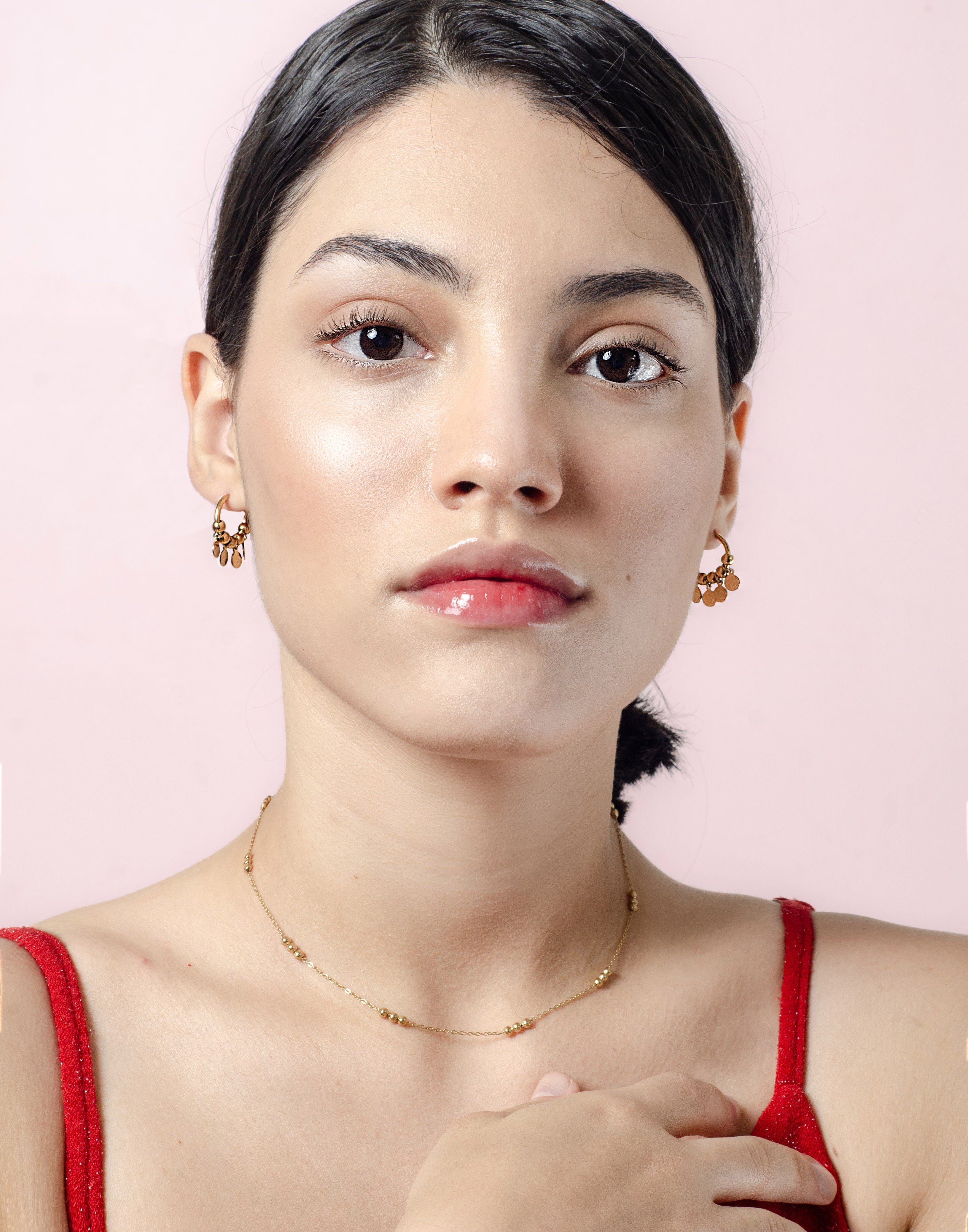Ketting triple balls gold