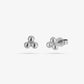 Studs triple zilverkleurig