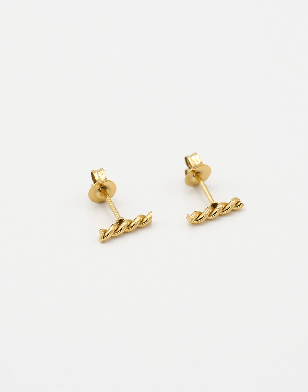 Studs gedraaid staafje goudkleurig