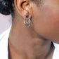 airplane studs silver colored