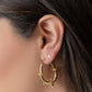 studs open star gold-colored
