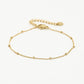Fijne armband met bolletjes goudkleurig