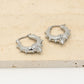 Bali oorbel chunky zilverkleurig