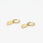 Oorbel hanger amour goudkleurig