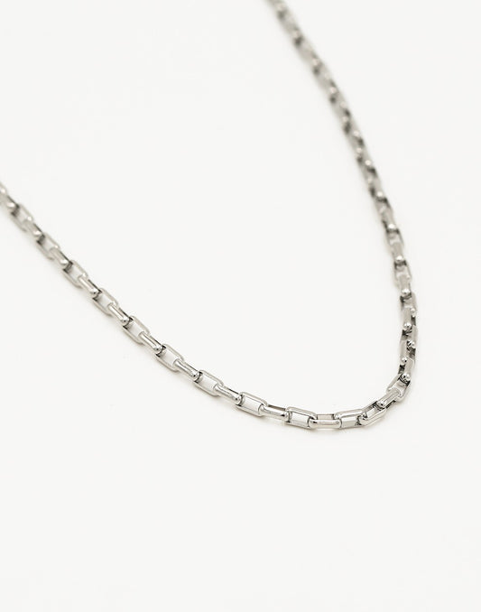 Ketting zilverkleurig schakels fijn