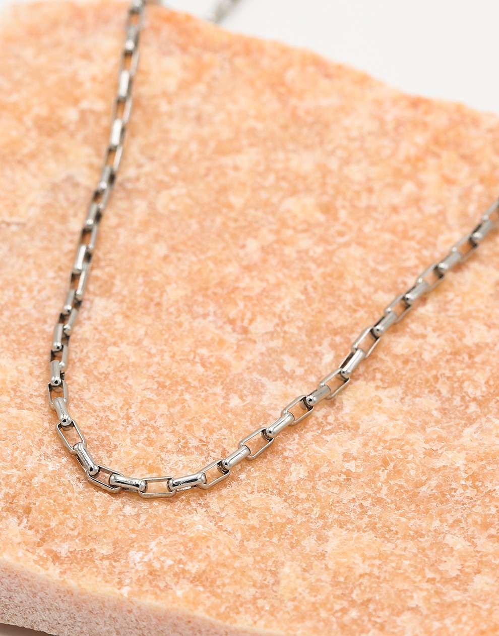 Ketting zilverkleurig schakels fijn