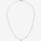ketting met hartjes zilverkleurig