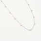 ketting met hartjes zilverkleurig