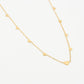 ketting met hartjes goudkleurig