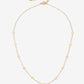 Ketting klavertjes mini goudkleurig